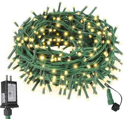 LukLoyok 200 LED String Lights – End-to-End Plug Patio Garden Lights, Linkable Up to 200 ft for Backyard