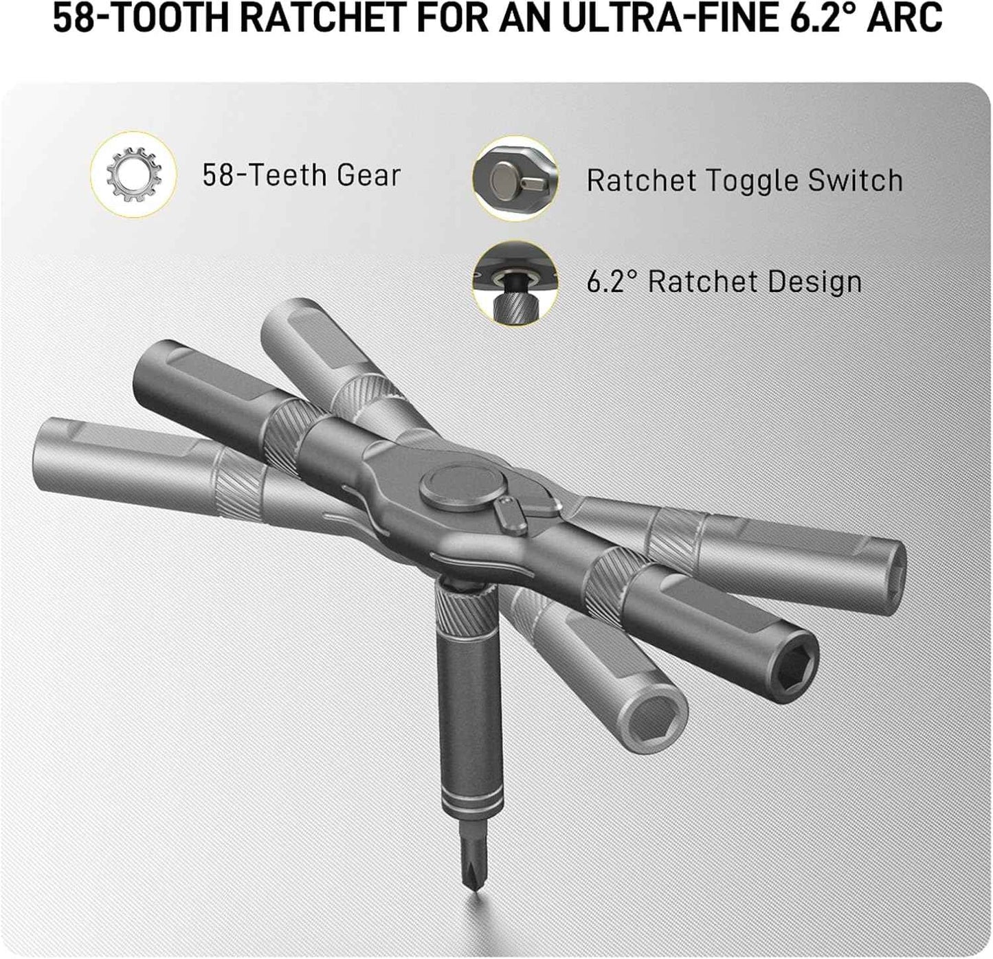 [Brand] 42-in-1 Ratchet Screwdriver Set – All-in-One Tool to Replace a Cluttered Drawer of Drivers