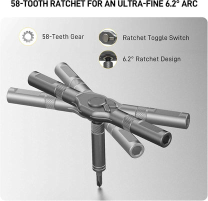 [Brand] 42-in-1 Ratchet Screwdriver Set – All-in-One Tool to Replace a Cluttered Drawer of Drivers
