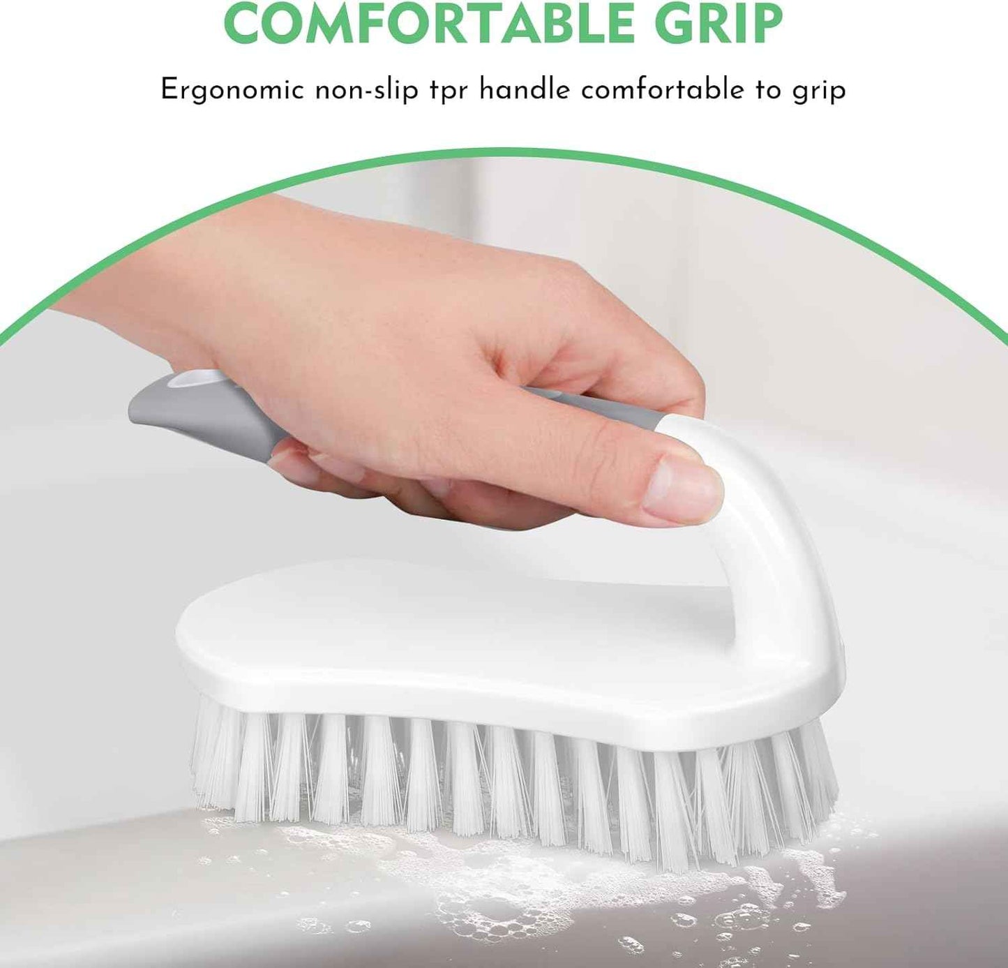 SetSail Scrub Brush – Clean-Line Utility Brush for Uncluttered Studio Kitchen Storage