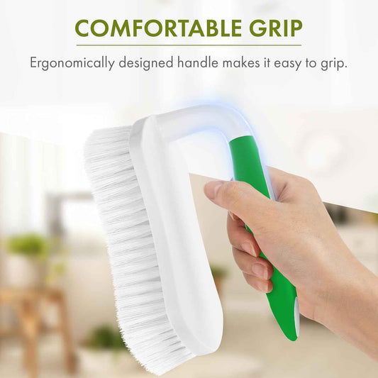 Amazer Scrub Brush 2-Pack – One Tool for Tub, Tile, Sink, and Carpet Clutter Reduction