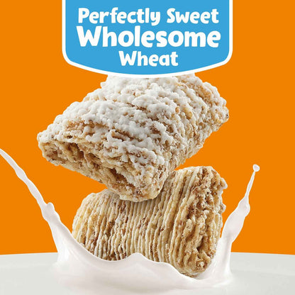 Kellogg's Frosted Mini-Wheats Cereal Cups – High-Fiber Low-Fat Snack for Health-Conscious Adults, 12-Pack