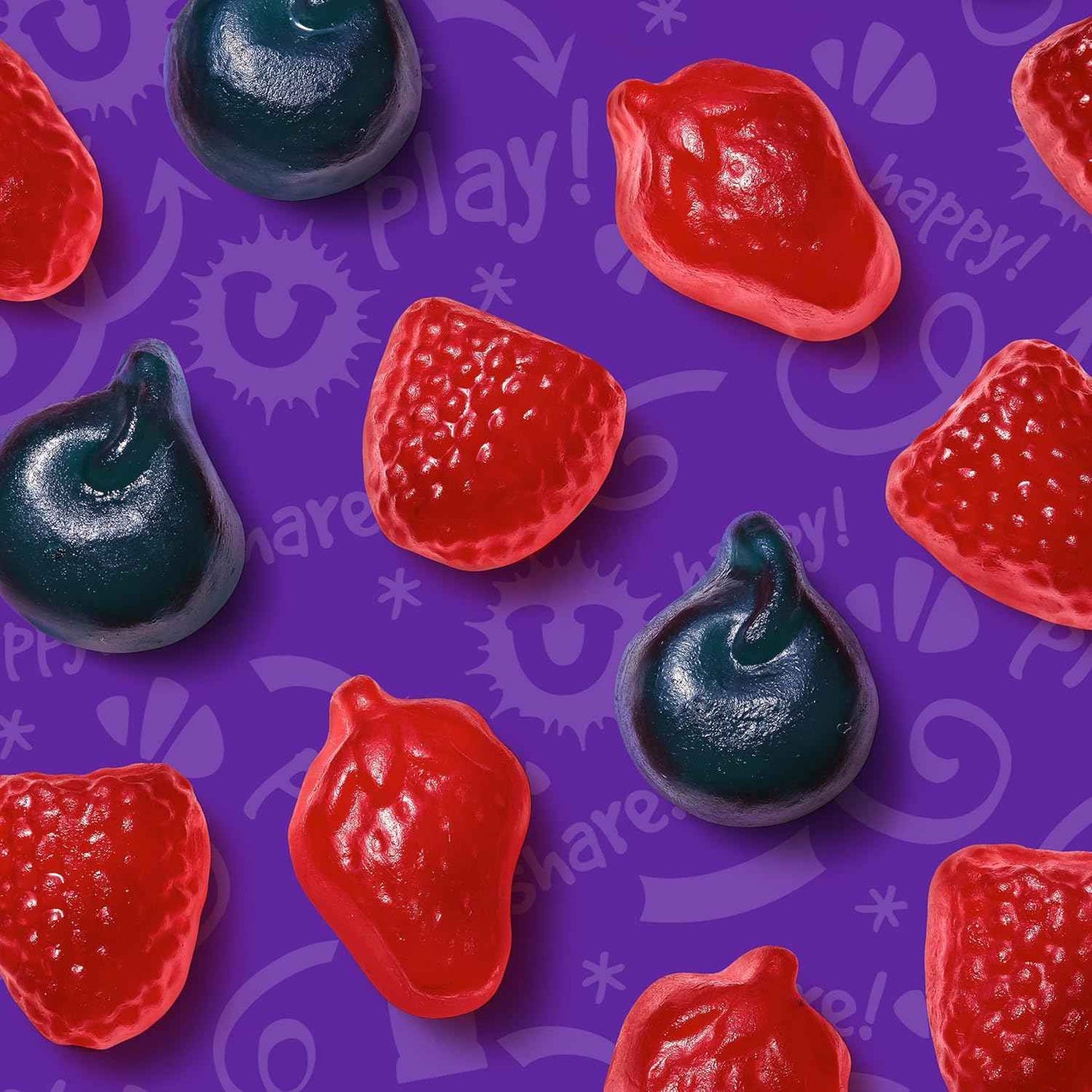 Funables Fruity Snacks Mixed Berry Pouches, Back-to-School Lunchbox Snack for Kids and Tweens, Bulk 22-Count Box