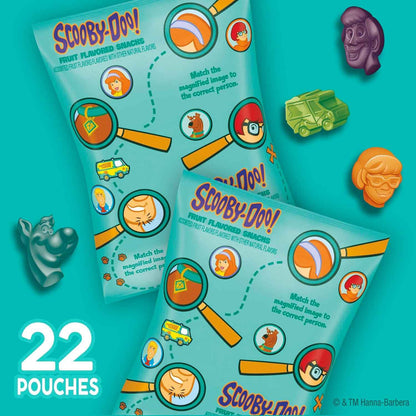 Scooby-Doo Fruit Flavored Snacks Gluten Free 22 Ct Bulk Snack Pack for Kids Lunches After School and Sports