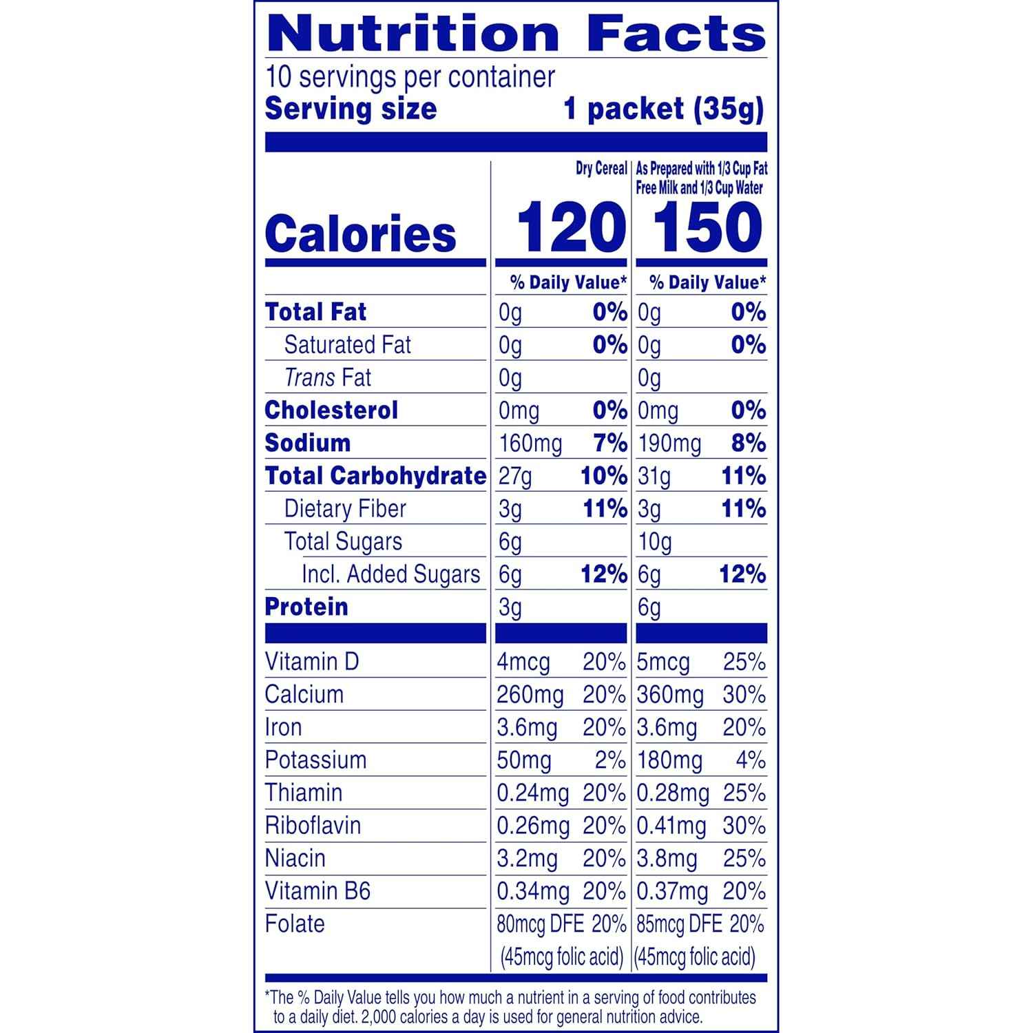 Cream of Wheat Instant Cocoa Cereal – Simple Lower Sugar Breakfast with Clean Ingredients, 10 Single-Serve Packets