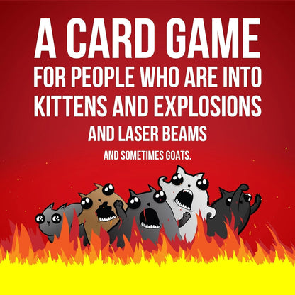 Exploding Kittens Party Pack – Campground Picnic Table Game for Families, 0.53 lb Travel Size