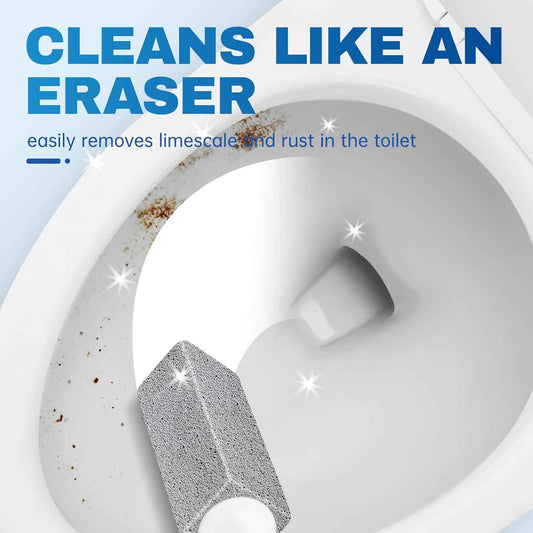 Vacplus Pumice Stone Toilet Cleaner - Sleek Bathroom Cleaning Tool for Modern Home Refresh, Removes Limescale and Rust Stains