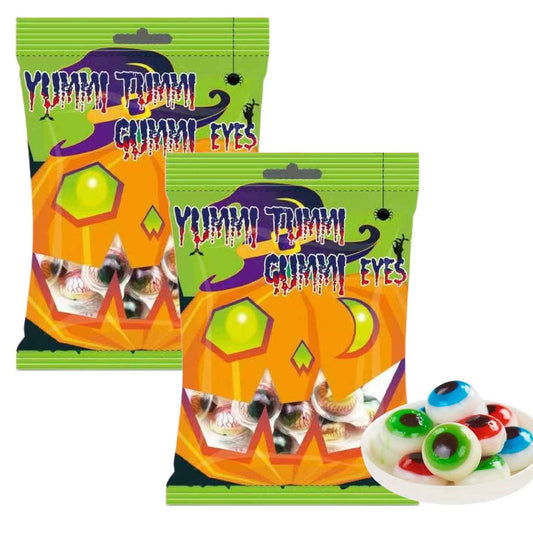 Fusion Select Halloween Eyeball Gummy Candy 2-Pack – Novelty Gag Gift for Halloween Gift Baskets, Pinatas and Office Party Swaps