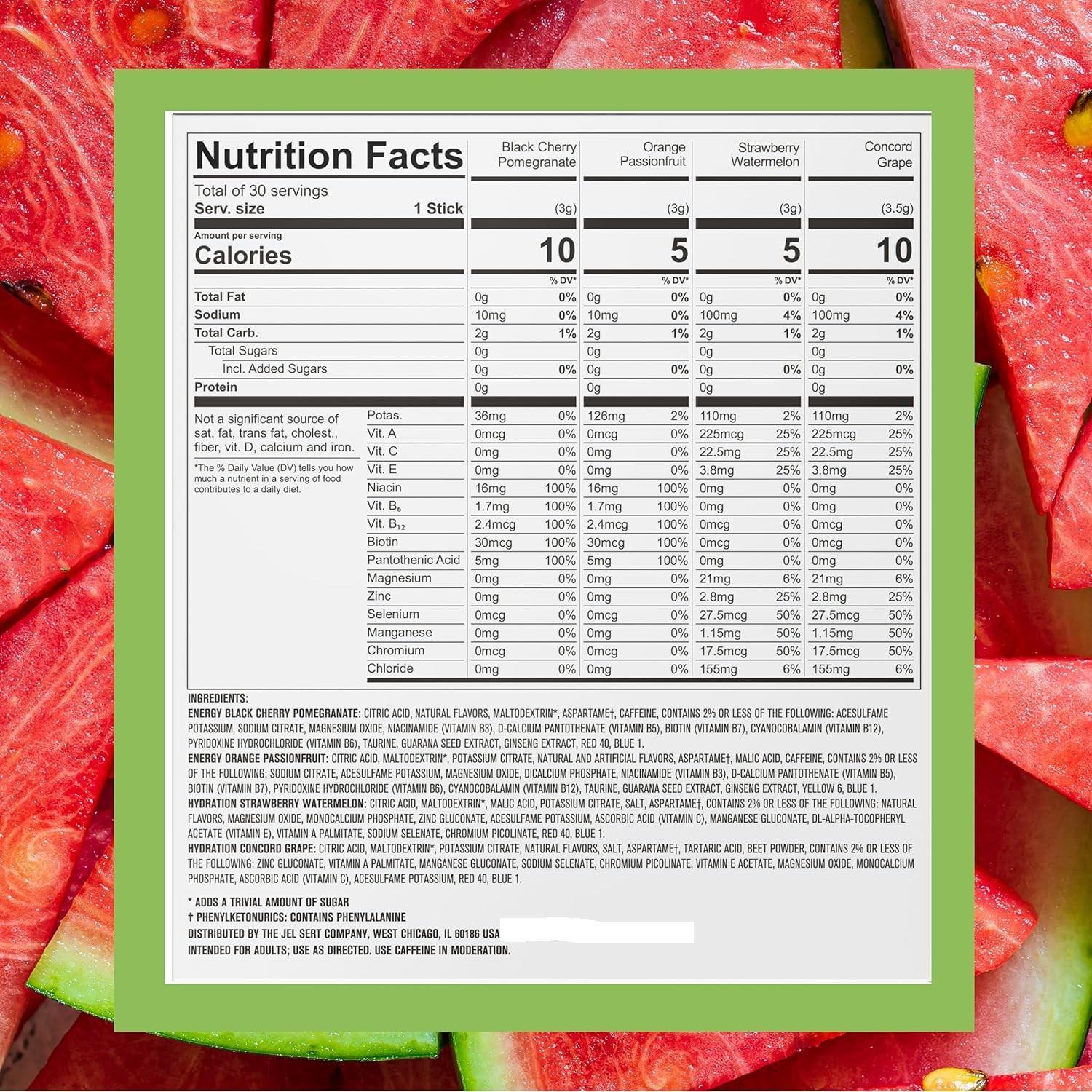 PURE_KICK_Energy_and_Hydrate_Singles_To_Go_Drink_Mix_Variety_Pack,_Black_cherry_Pomegranate,_Orange_Passion_Fruit