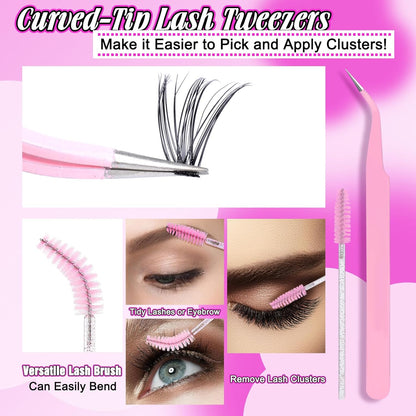 Eyelash_Extension_Lash_Clusters_D_Curl_9-16mm_Mix_Individual_Lashes_with_Lash_Bond_and_Seal_and_Remover_Lash_Applicator_for_Lash_Extension_Beginners_Makeup_Cosmetic_Eyelashes_Extensions