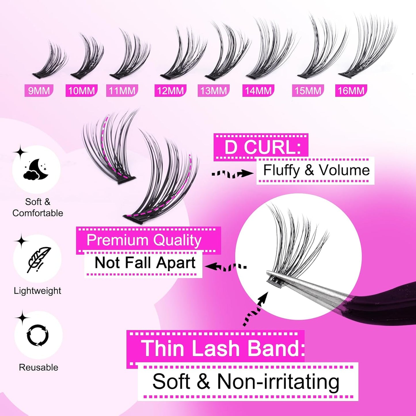Eyelash_Extension_Lash_Clusters_D_Curl_9-16mm_Mix_Individual_Lashes_with_Lash_Bond_and_Seal_and_Remover_Lash_Applicator_for_Lash_Extension_Beginners_Makeup_Cosmetic_Eyelashes_Extensions