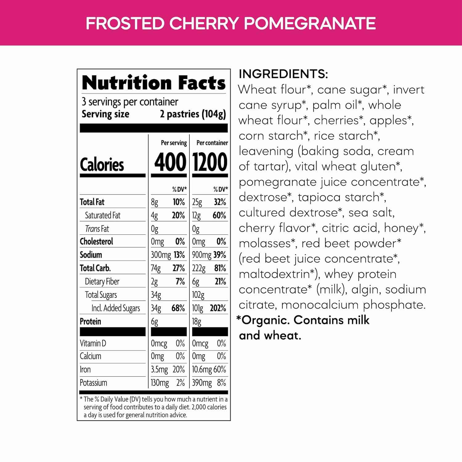Nature's Path Organic Toaster Pastries – Clean-Eating Pantry Staple with Real Fruit Filling, Fair Trade Certified