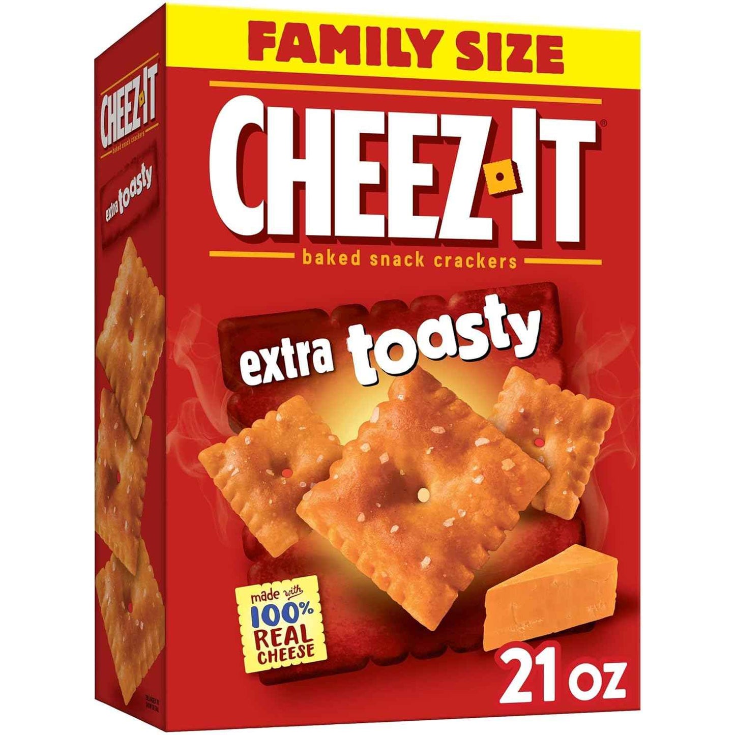 Cheez-It Snack Mix, Grab-and-Go Kids Snack Box for Lunchboxes and Car Cup Holders, Original, 17.8oz Box