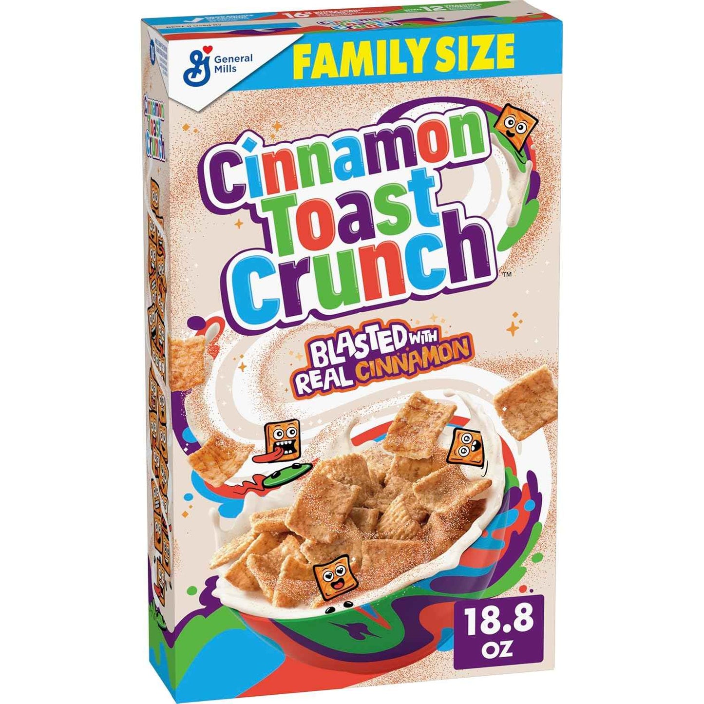 Cinnamon Toast Crunch Cereal – Nostalgic Birthday Gift Basket Addition, Cinnamon Sugar Cereal