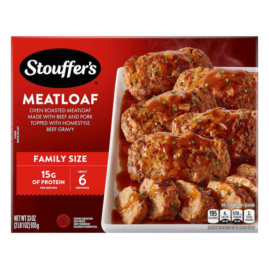Stouffer's Meatloaf Family Size – Thoughtful Mother's Day Dinner Gift for Mom, Frozen Homestyle Comfort Meal
