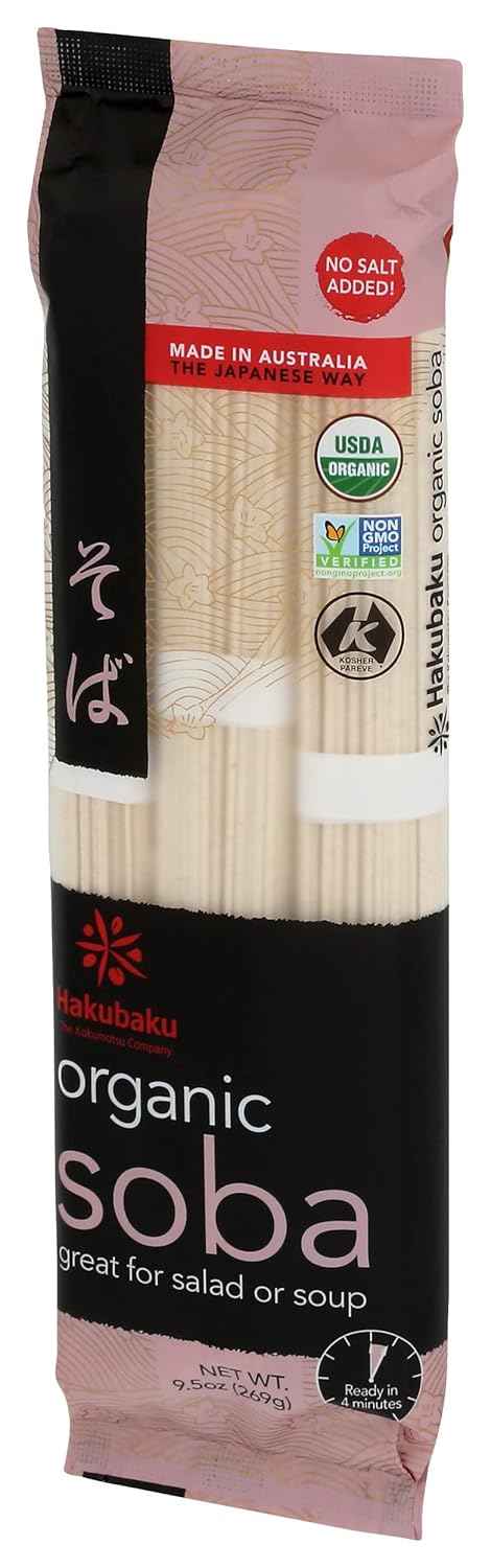 Hakubaku Organic Soba Noodles – Low-Sodium Pantry Staple for Heart-Healthy Home Cooking