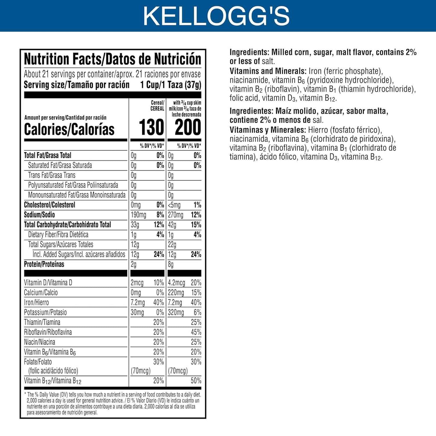 Kellogg's Frosted Flakes Cereal, 28.5 oz Giant Size, Quick Breakfast and Desk-Side Snack for Busy Workdays