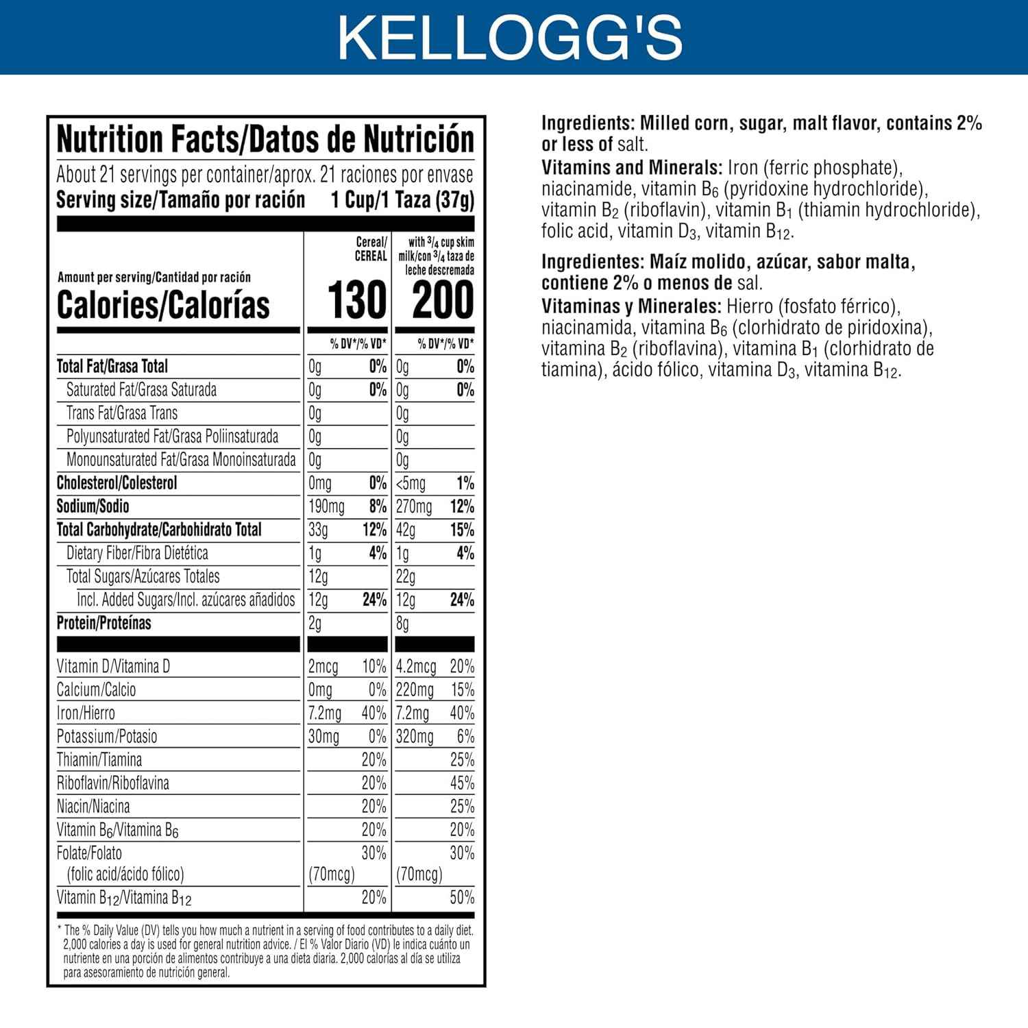 Kellogg's Frosted Flakes Cereal, 28.5 oz Giant Size, Quick Breakfast and Desk-Side Snack for Busy Workdays