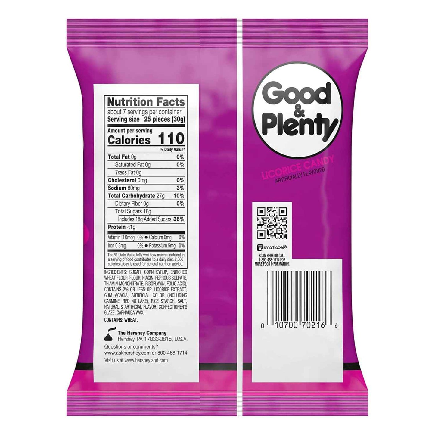 Good & Plenty Licorice Candy – Nostalgic Birthday Gift Bag for Her, Classic Hershey's Pantry Treat