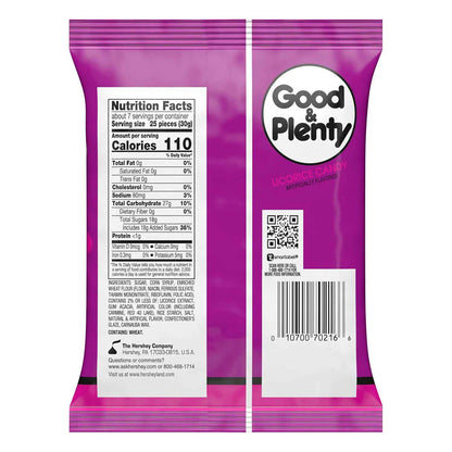 Good & Plenty Licorice Candy – Nostalgic Birthday Gift Bag for Her, Classic Hershey's Pantry Treat