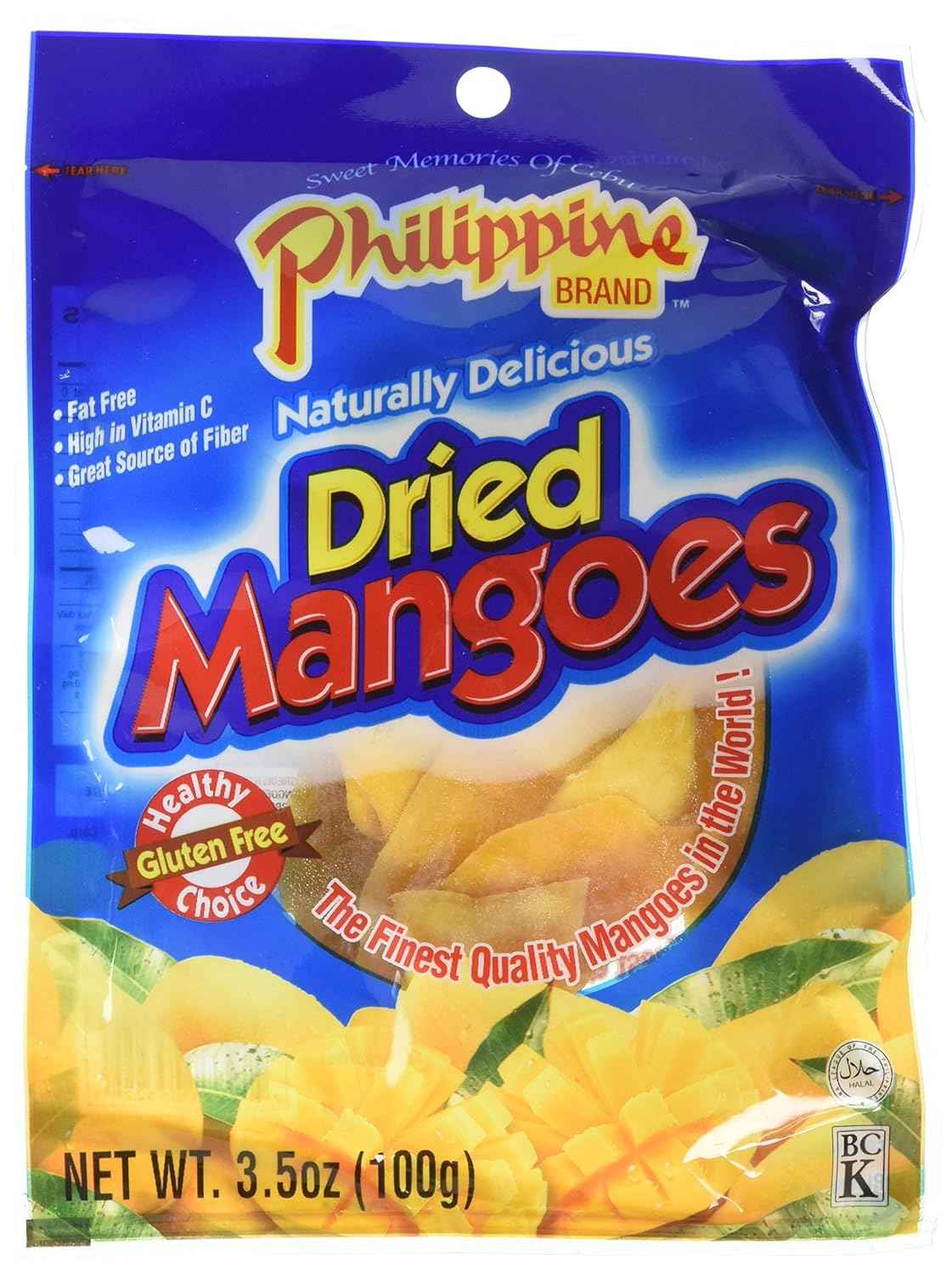 Philippine Brand Dried Mangoes – Shelf-Stable Travel Snack for Carry-On and Road Trips