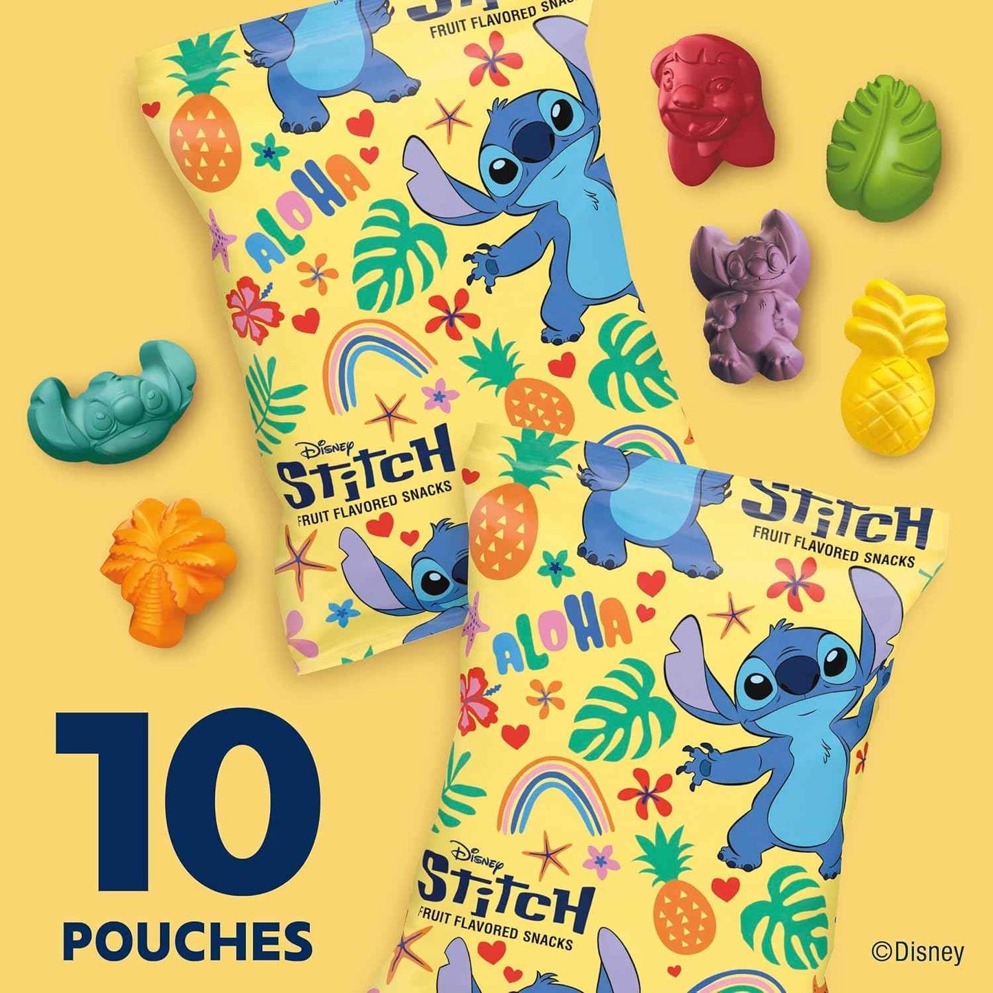 Disney Stitch Fruit Flavored Snacks – Vitamin C Snack for Mindful Lunchbox Prepping Moms