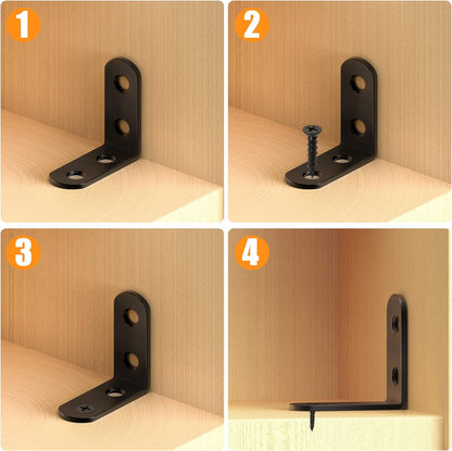 FATLODA L Bracket Set – Clean Profile Bracket for Flush Mount Furniture and Clutter-Free Storage