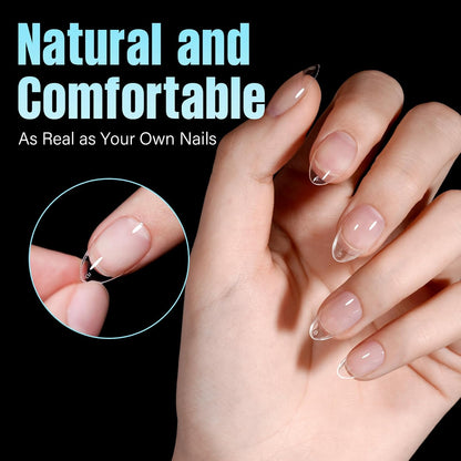 TOMICCA_Short_Almond_Nail_Tips,_240Pcs_Half_Matte_Soft_Gel_Nail_Tips,_12_Sizes_Acrylic_Pre-Shaped_Nails,_Full_Cover_False_Nails_for_Extension_Nail