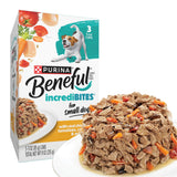 Beneful Purina Small Breed Wet Dog Food Variety Pack – Portable Pre-Portioned Meals for Camping and Kennel Stays, 30 Count