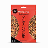 Wonderful Pistachios No Shells, Chili Roasted Nuts, 11 Ounce Resealable Bag, Protein Snacks, Gluten Free, Healthy Snacks