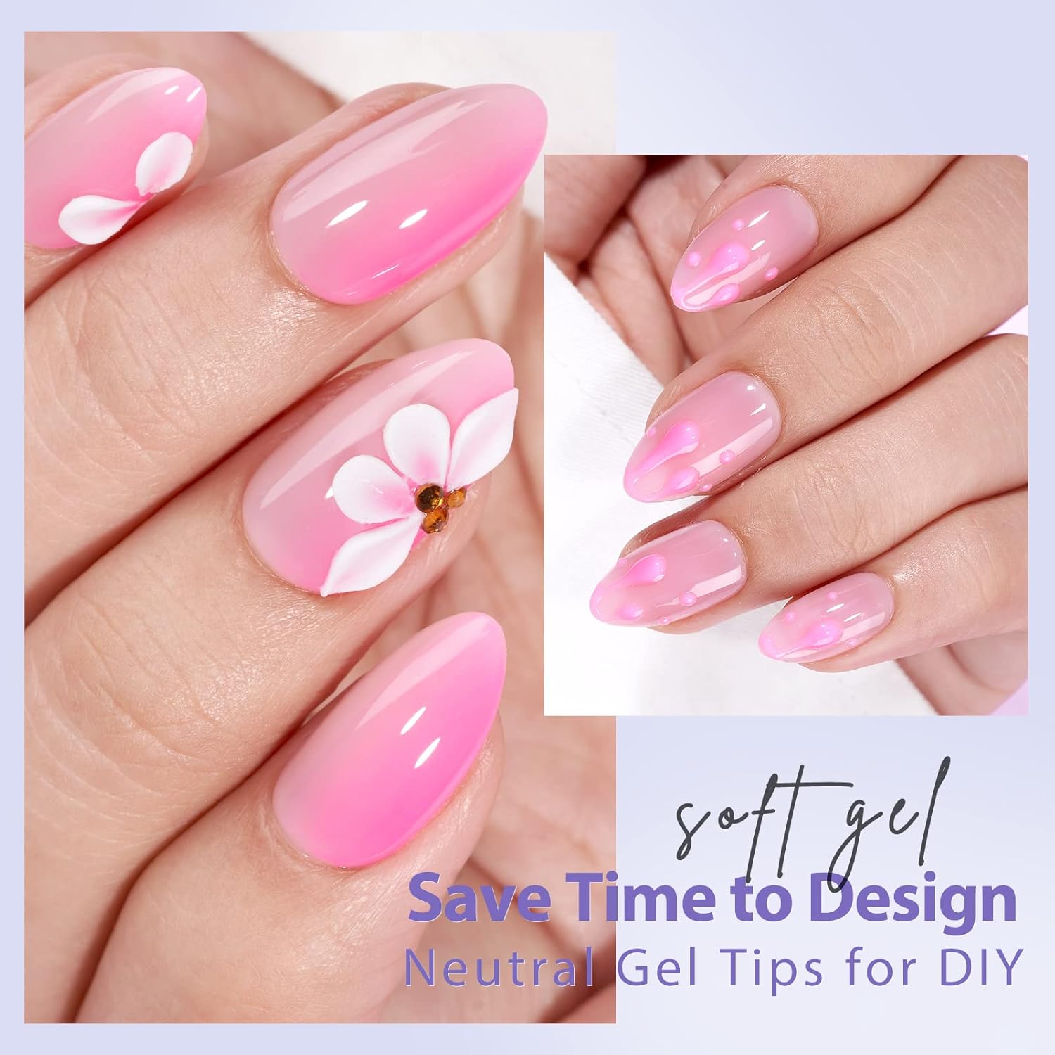 BTArtbox_XCOATTIPS_Natural_Nail_Tips_-Short_Almond_Press_On_Nails_Pink,_Long_Lasting_Soft_Gel_Nails_False_Nail,_Soak_Off_Acrylic_Fake_Nails_Extensions_for_Nail_Art_DIY_Summer_Gifts