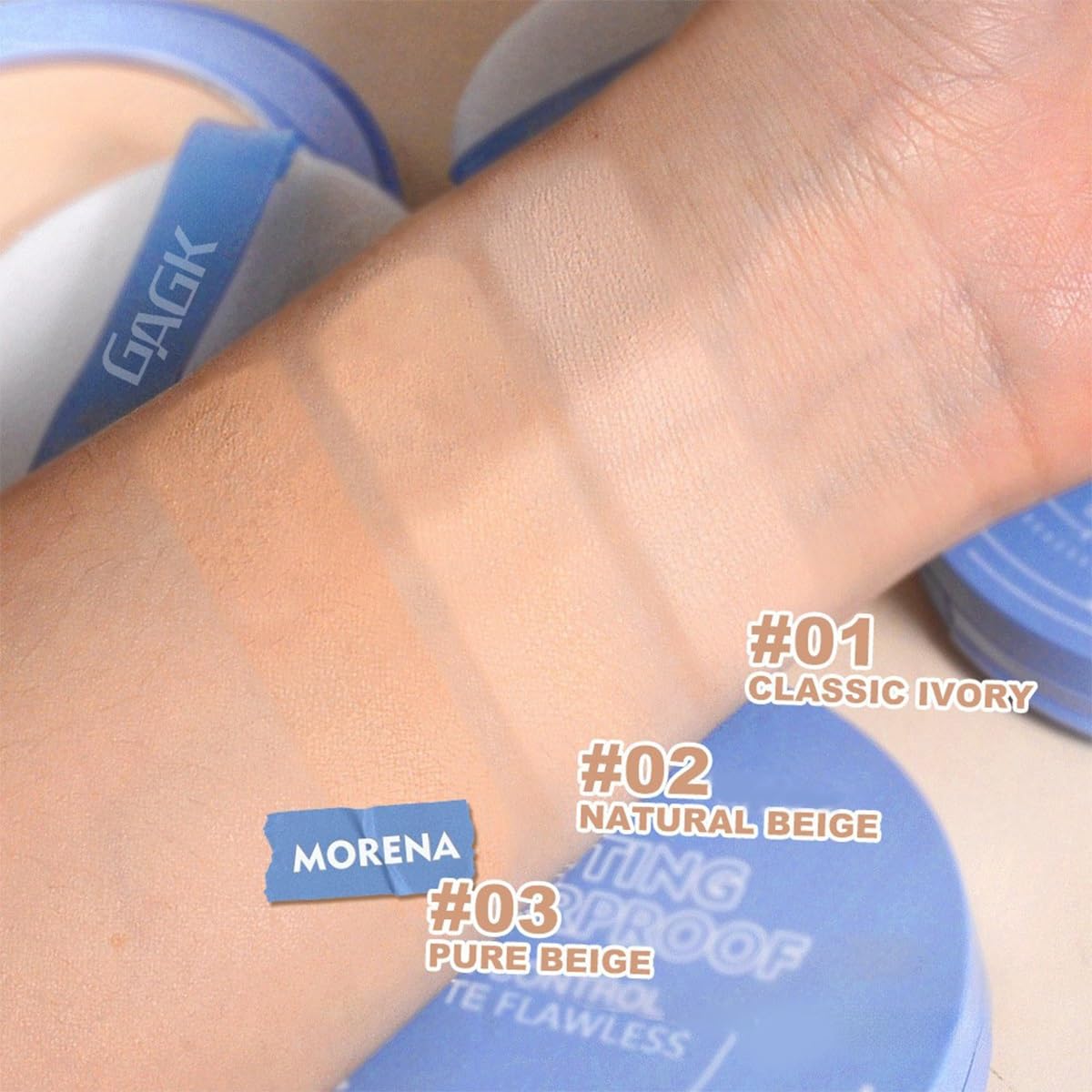 Gagk_Matte_Perfection_Pressed_Powder,_Waterproof_Face_Powder,_Summer_Oil_Control_Setting_Powder,_Lightweight_Facial_Makeup_for_Soft_Focus_Finish(#02_NATURAL_BEIGE)