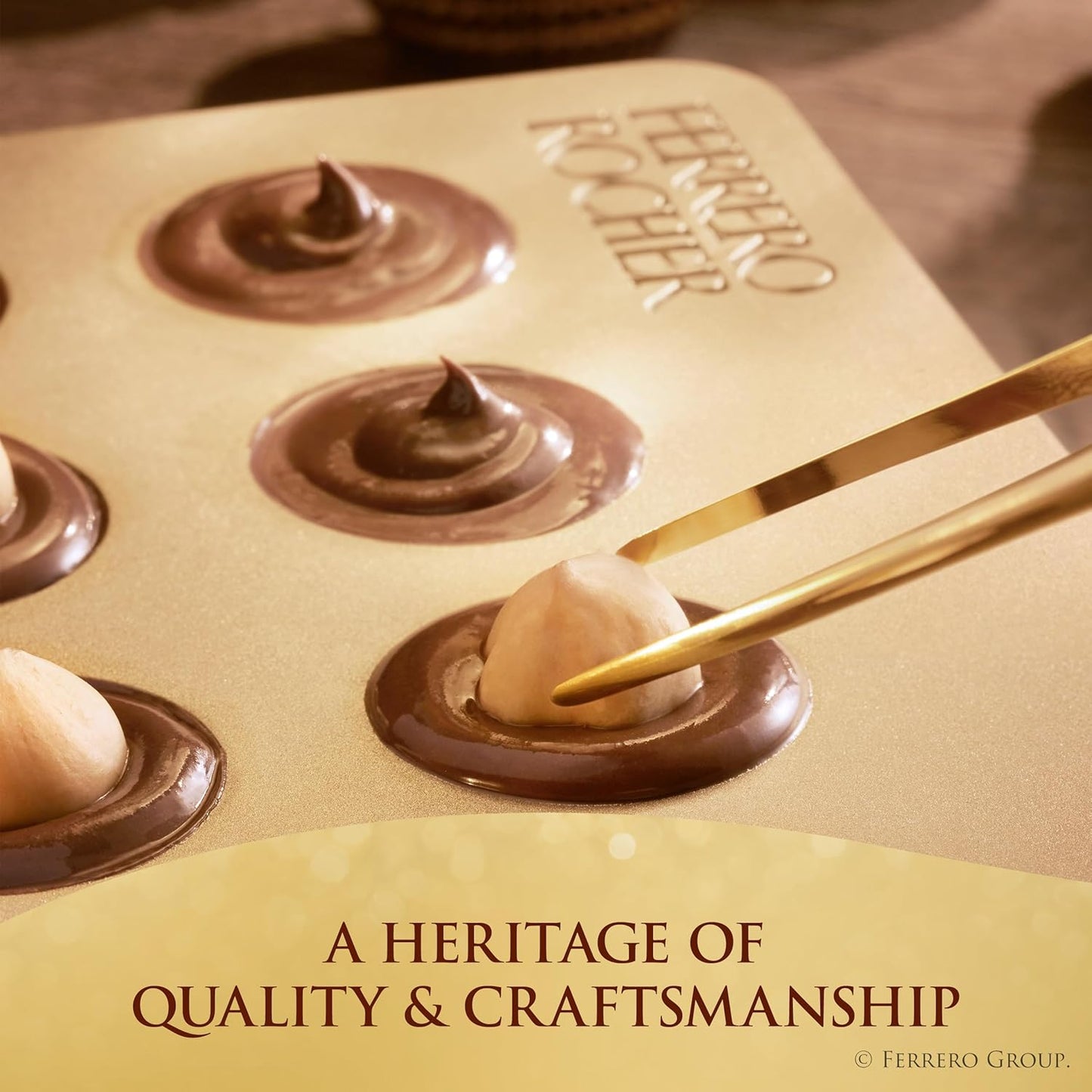 Ferrero Rocher Hazelnut Chocolates – Elegant Birthday Gift for Her and Him, Individually Wrapped 3-Count Box