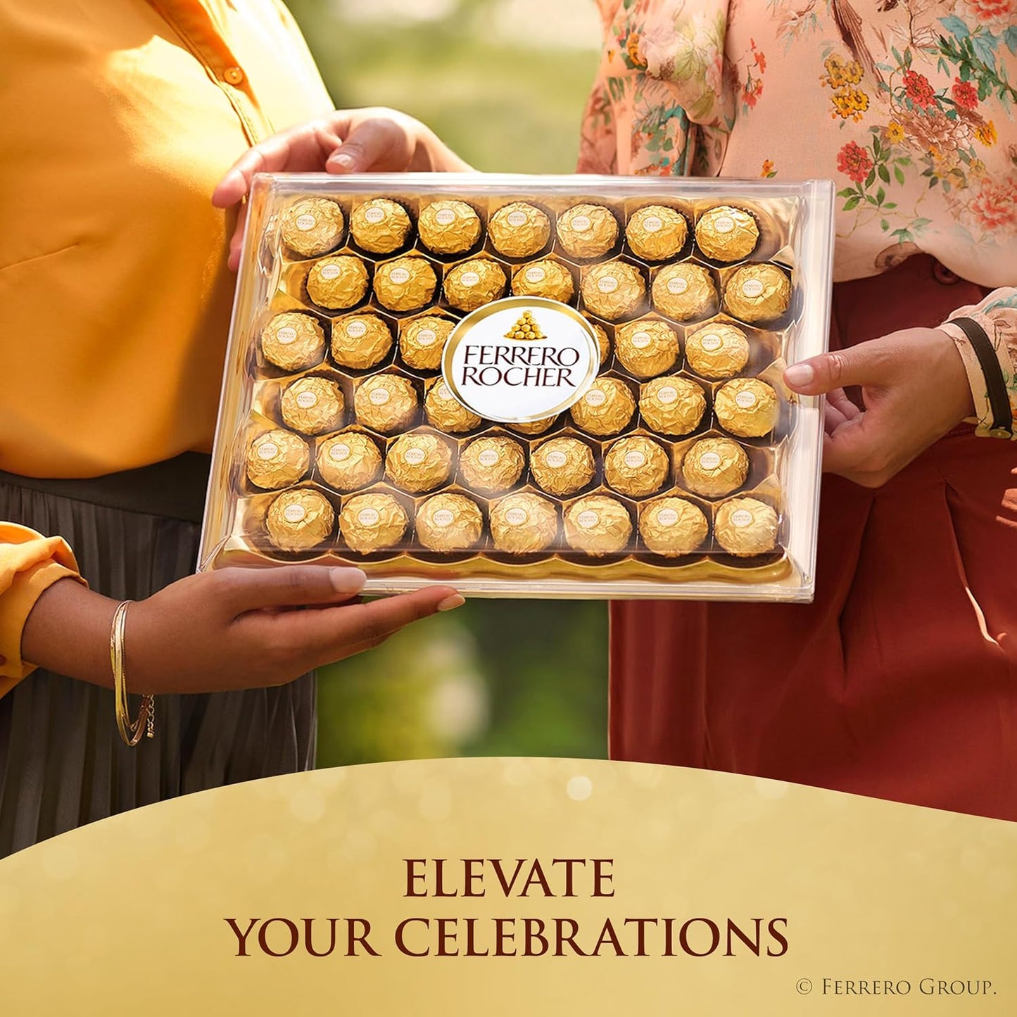 Ferrero Rocher Hazelnut Chocolates – Elegant Birthday Gift for Her and Him, Individually Wrapped 3-Count Box