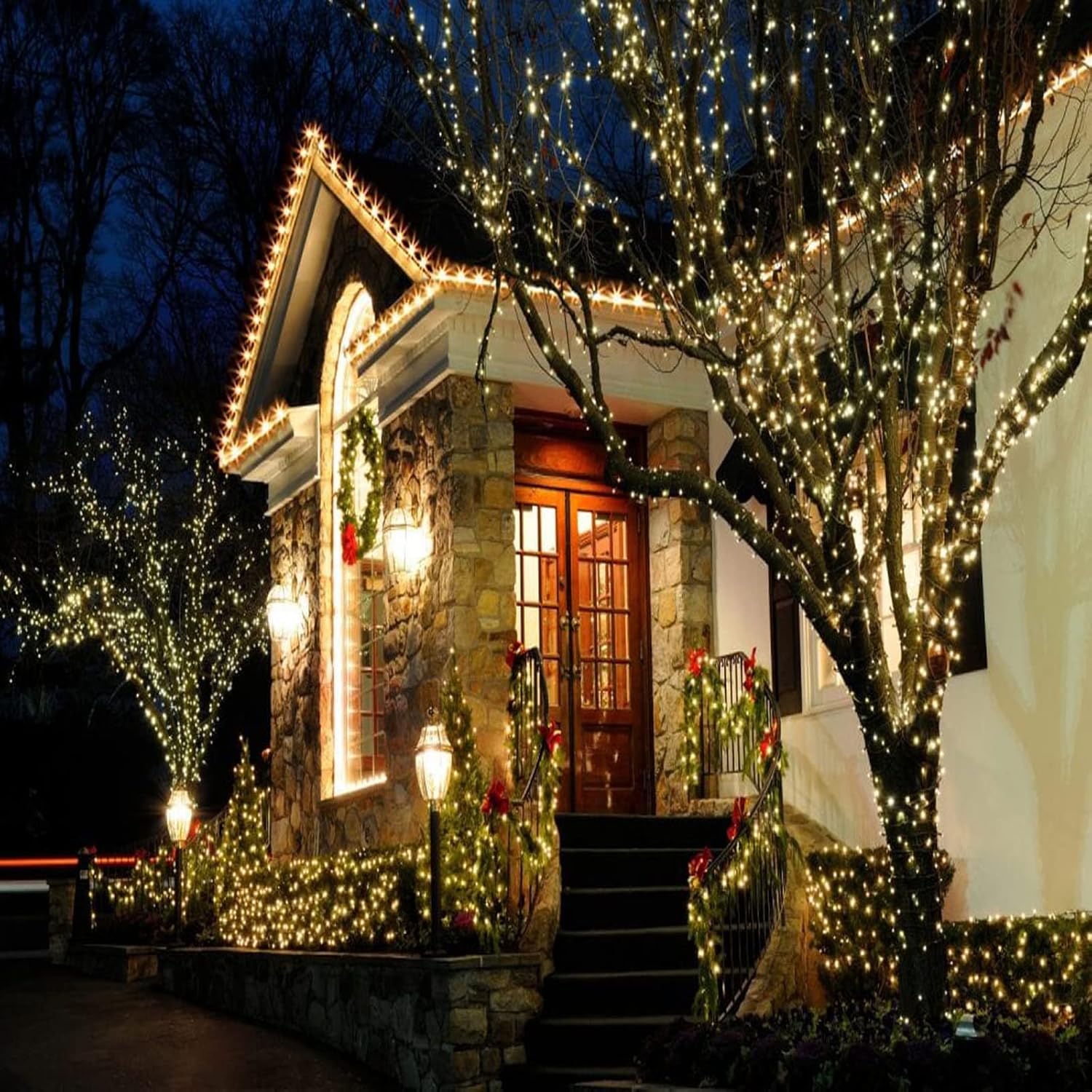 Festive Lights 25ft Warm White LED String Lights - Thoughtful Housewarming and Holiday Gift for Her, Cozy Home Decor Present