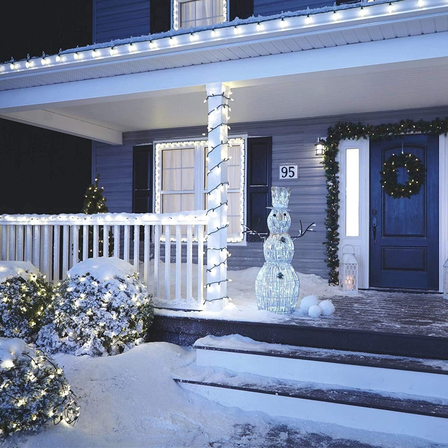 FestoonNET Pro – Cozy 3000K Warm White Net Lights for Living Room Christmas Tree and Indoor Ambiance