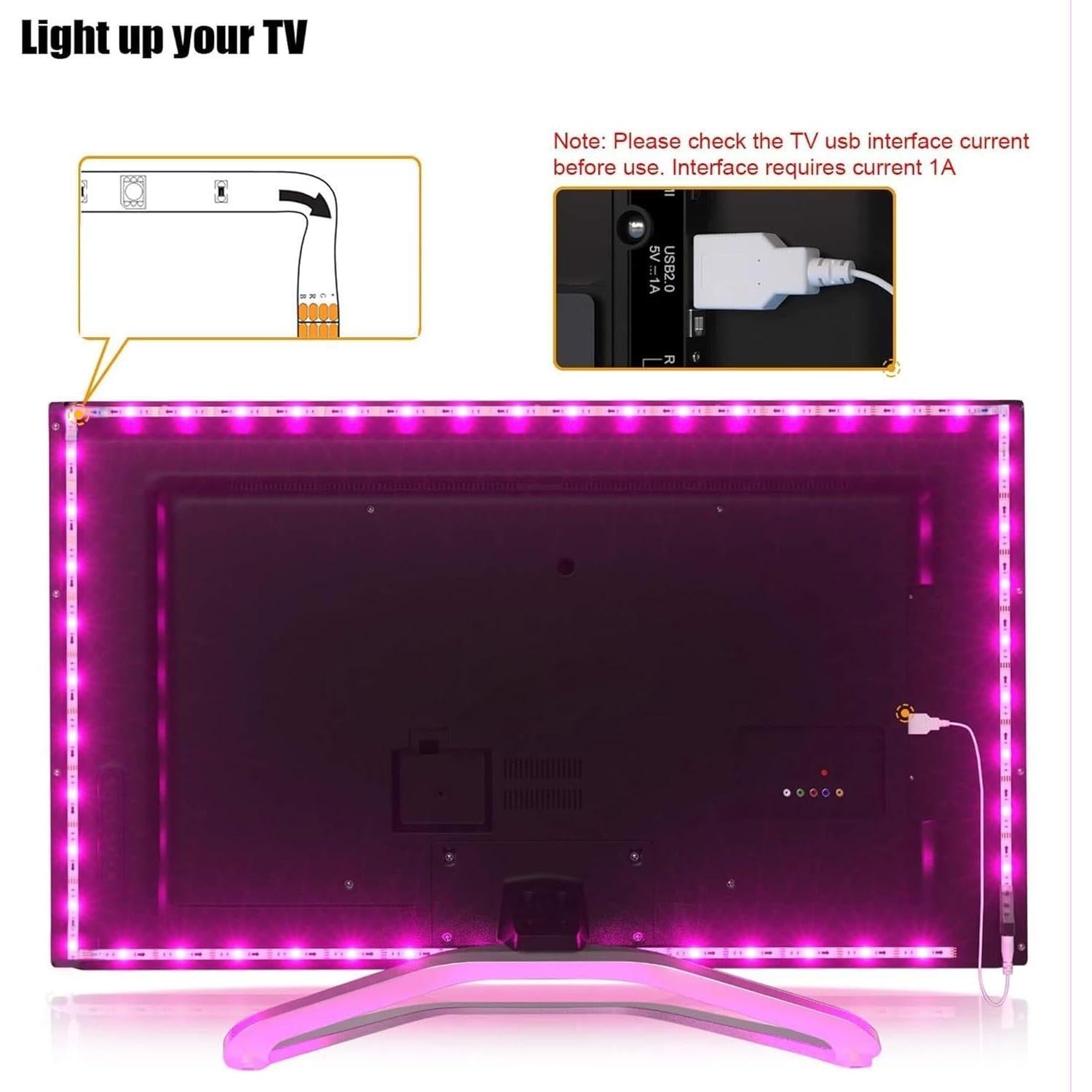 Tv_Led_Backlight,_Maylit_8.2ft_Led_Strip_Lights_for_40-60in_Tv,_USB_Powered_Tv_Lights_kit_with_Remote,_Lighting_for_Room_Decor