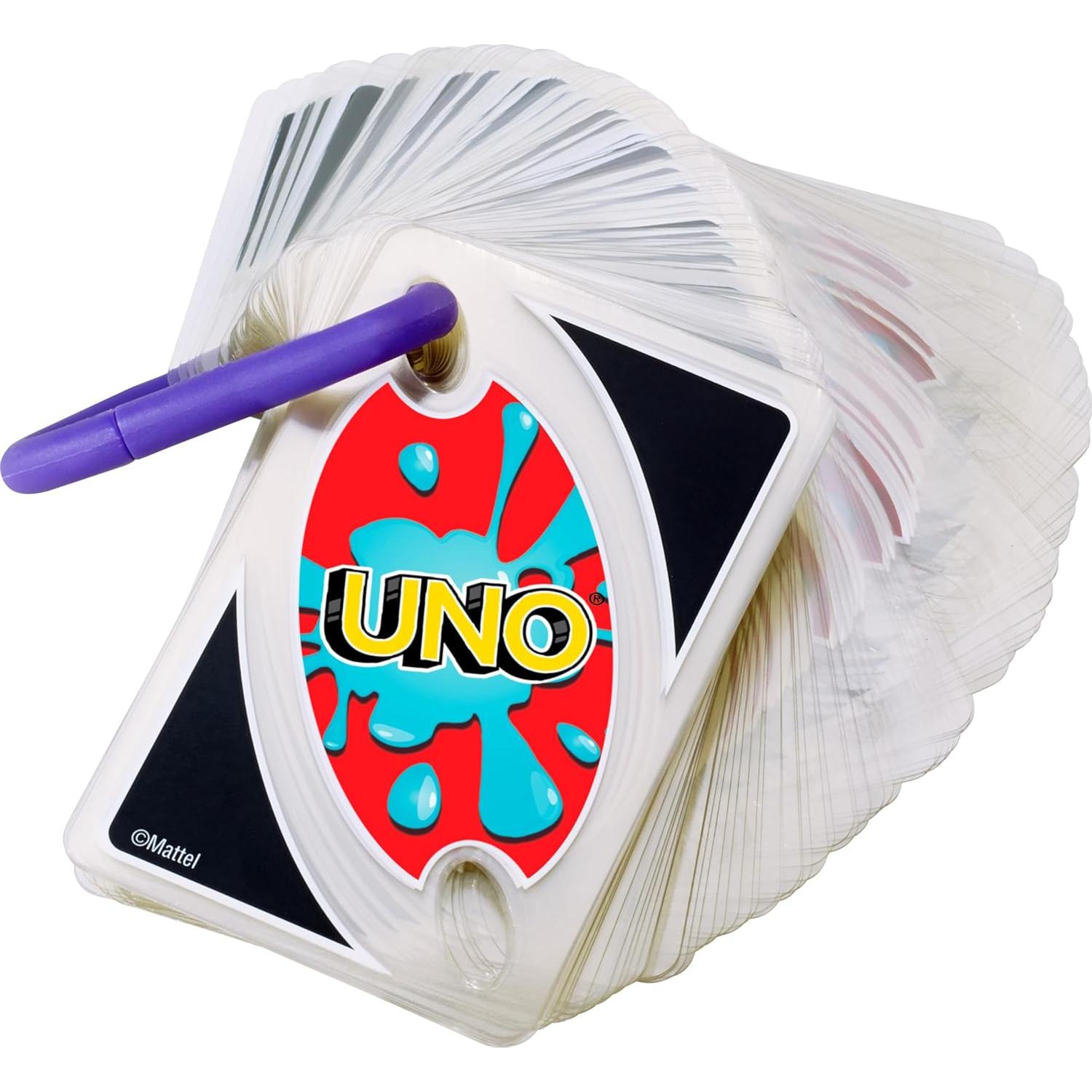 Games_​UNO_Splash_Card_Game_for_Outdoor_Camping,_Travel_and_Family_Night_with_Water-Resistent_Plastic_Cards