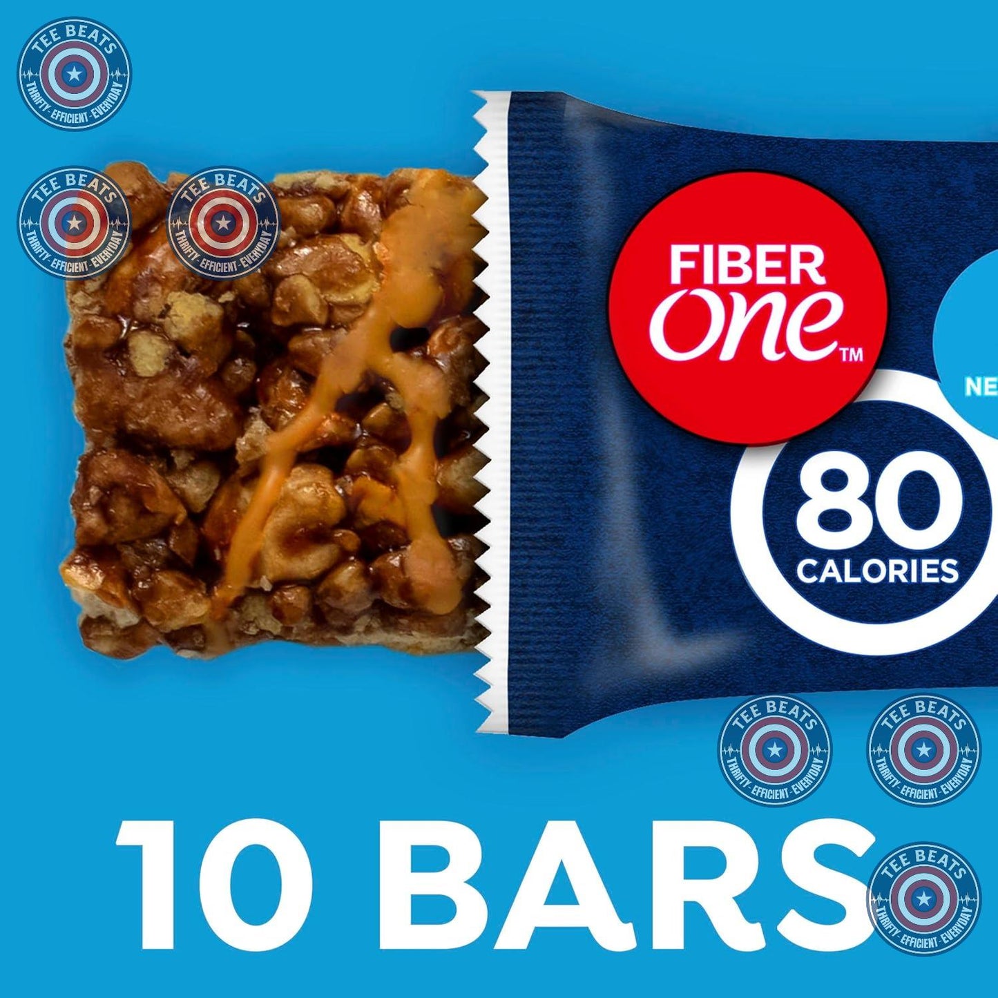 Fiber One 80 Calorie Chewy Bars – Mindful Snacking Companion for Your Wellness Routine, Low-Carb Chocolate Peanut Butter