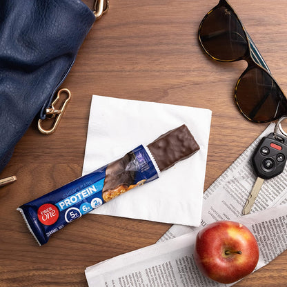 Fiber One Chewy Protein Bars Caramel Nut — Wellness Snack for Self-Care Routines, Mindful Afternoon Treat