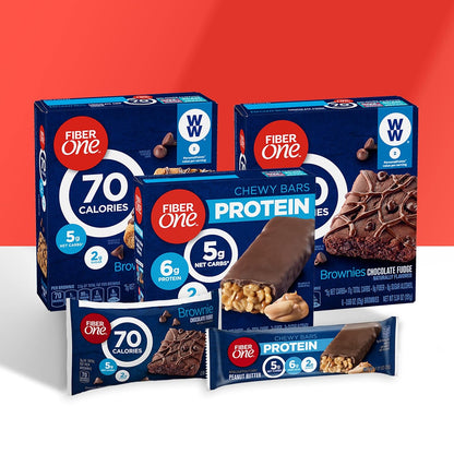 Fiber One Chewy Protein Bars Caramel Nut — Wellness Snack for Self-Care Routines, Mindful Afternoon Treat