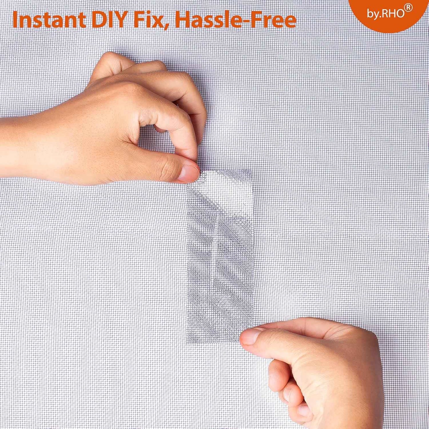 by.RHO Screen Repair Tape for Windows – Outdoor Camping Tent Mesh and Patio Enclosure Patcher, Fiberglass Mesh Roll