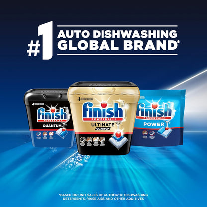 Finish Quantum Dishwasher Pods for Focused Home Office Routines, No-Pre-Rinse Daily Cycle