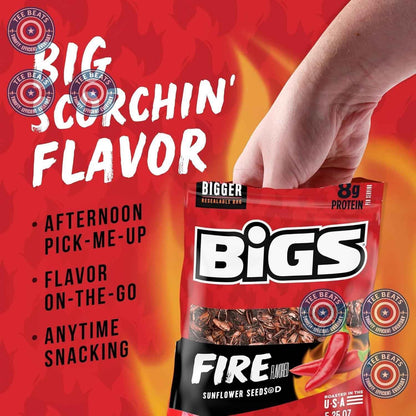 BIGS Jumbo Fire-Roasted Sunflower Seeds – Mindful Crunching Ritual for Stressful Workdays