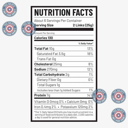 Duke's Smoked Andouille Sausage Shorties – Shelf-Stable Camp Snack for Day Hikes and Road Trips, 2g Net Carbs, 5 oz