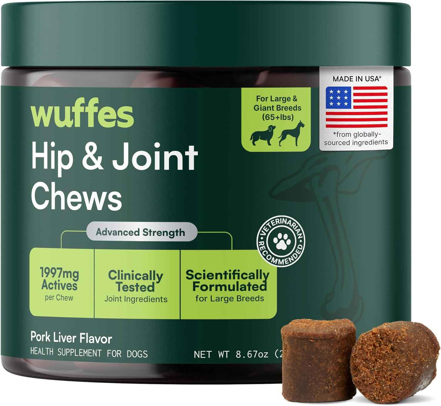 Joint Support Chews for Active Large Dogs – Trail and Hiking Recovery Supplement