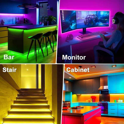 PSTAR LED Strip Lights for Bedtime Wind Down Routine, Calm Dimmable RGB Lighting for Bedroom and Sleep Sanctuary