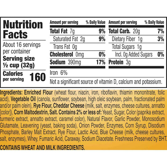 Gardetto's Aged Cheddar Snack Mix Tub – Kids Lunchbox Snack Packs for School and After-School