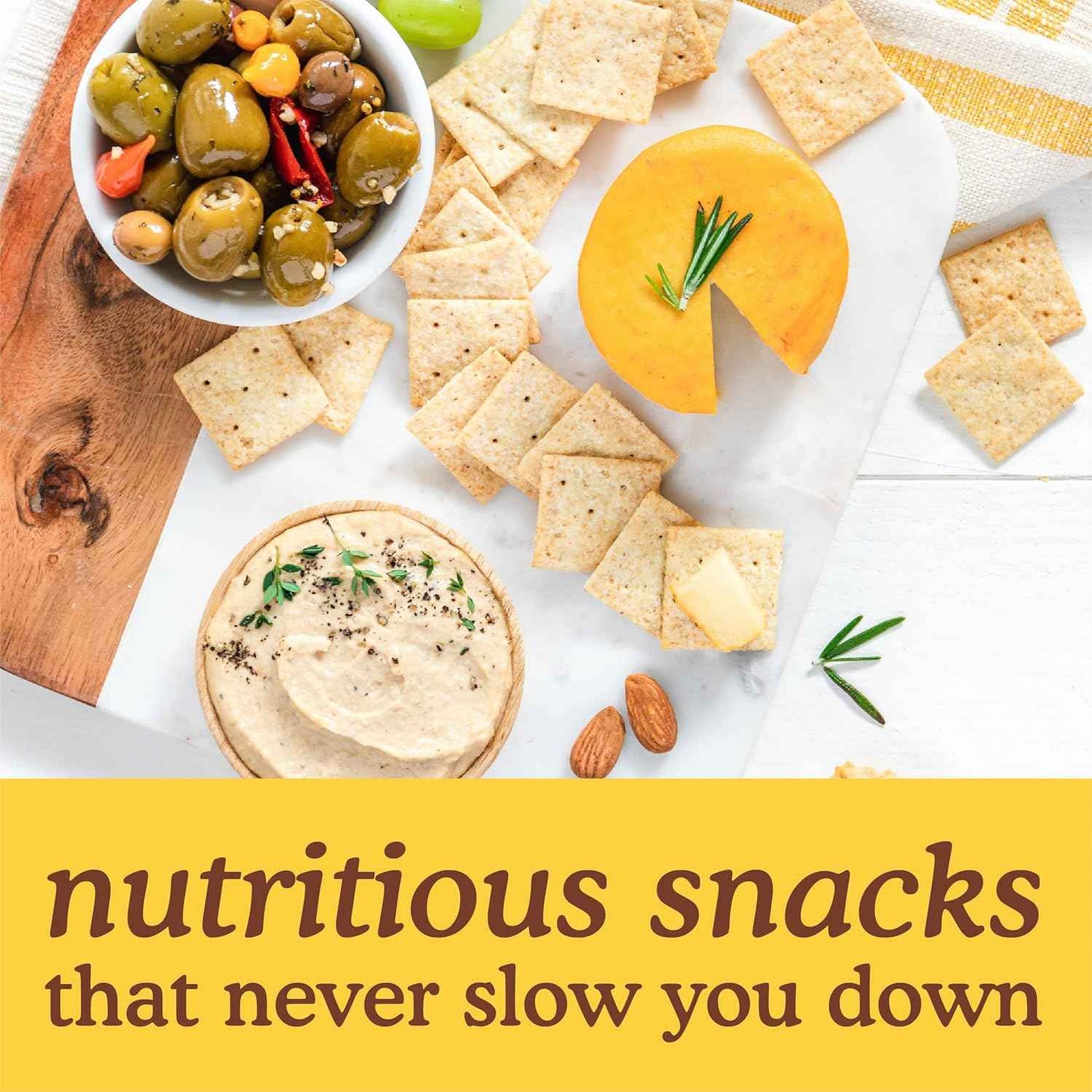 Simple Mills Almond Flour Crackers – Farmhouse Cheddar Grain-Free Crackers for Road Trips, Camping Snacks, and Picnic Charcuterie Boards