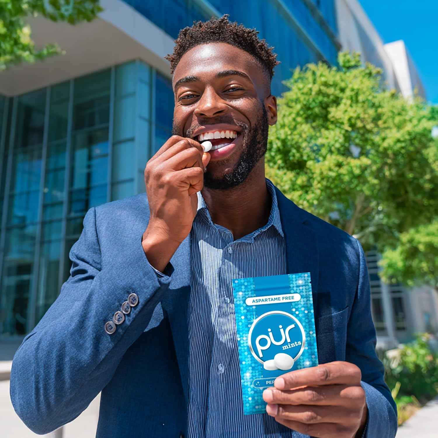 PUR Mints Xylitol Mints – Self Care Sugar Free Tin for Evening Wind Down, Keto Friendly Breath Refresh